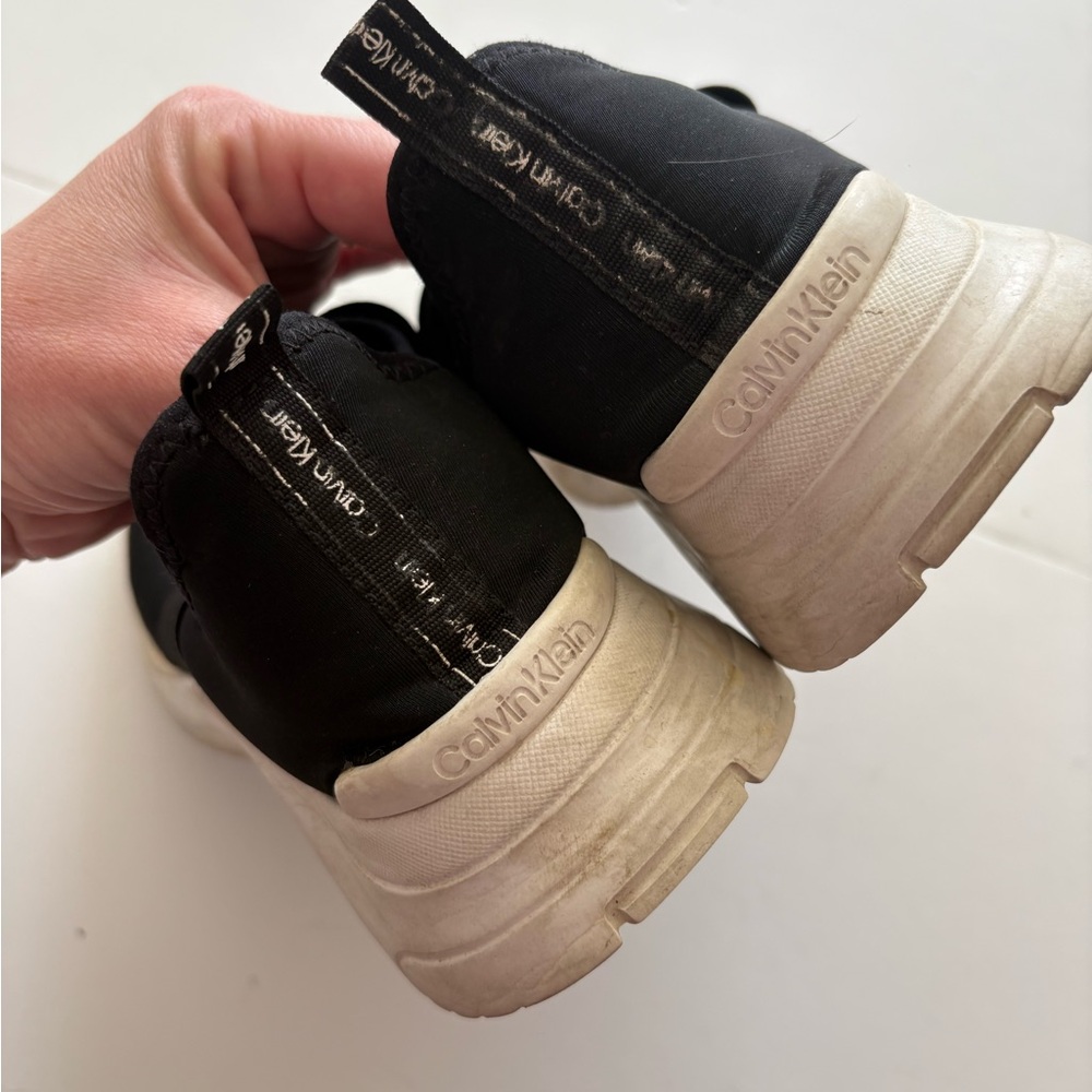 Calvin Klein Uzza Black Slip-On Sneakers 6.5 - Picture 4 of 7